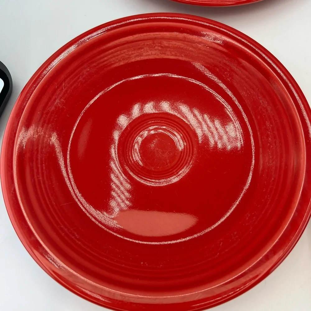 FIESTAWARE  Set of 4 Scarlet Red 7.25